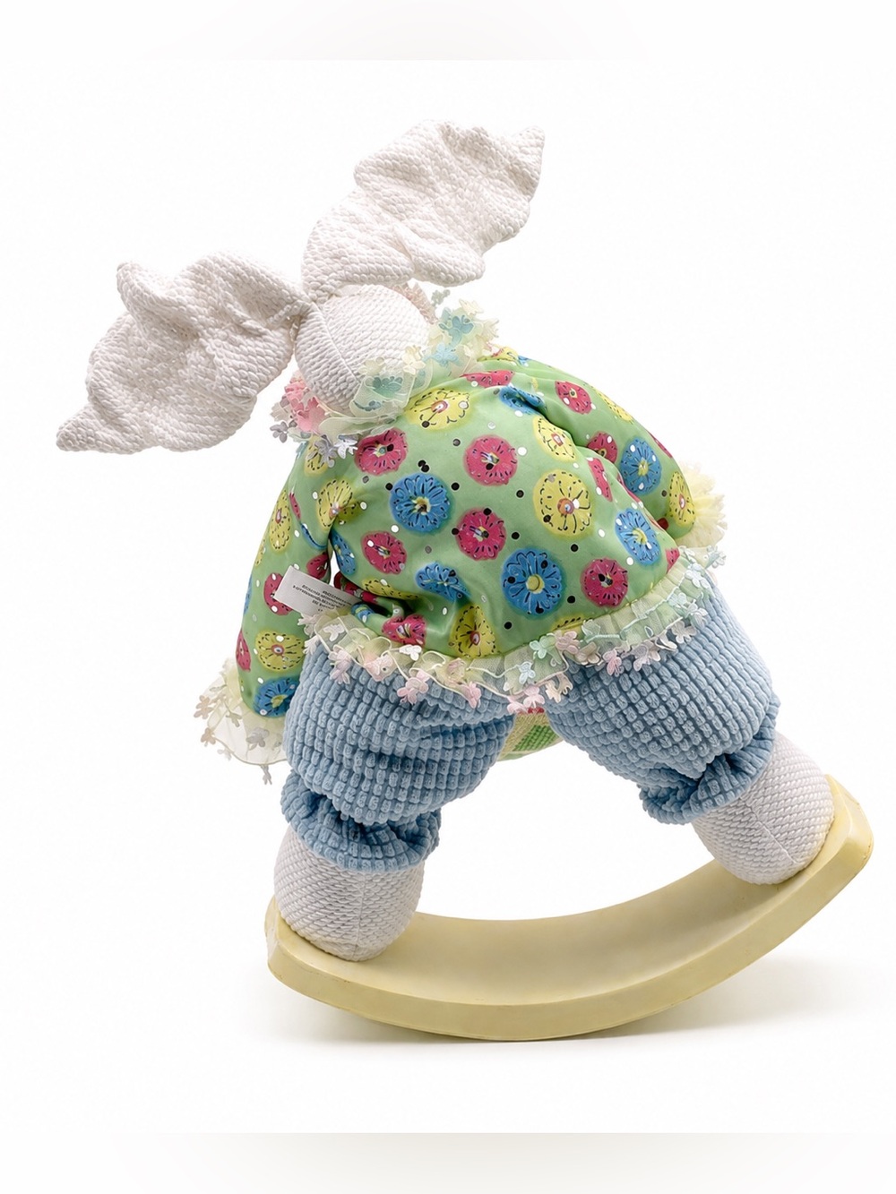 Easter Plush Bunny Rocking Tabletop Décor - Picture 2 of 3
